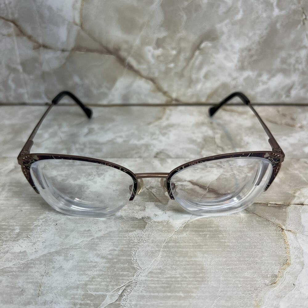 Vera Bradley Eyeglasses Livia Piccadilly Neutral 52-18-135 Cat Eye FRAMES ONLY